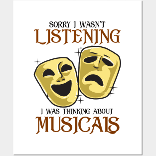 Thinking About Musicals Theatre Gift Posters and Art